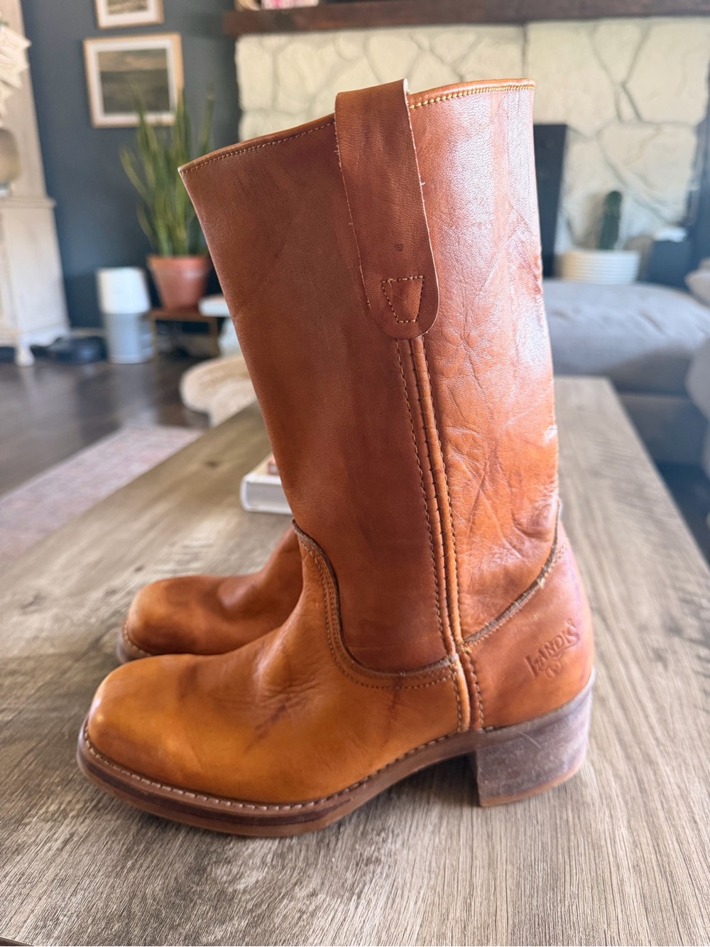 Vintage Tan Campus Mid-Calf Women's Boots 8